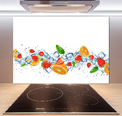 Panel do kuchni Owoce z lodem