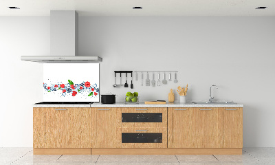 Panel lacobel Owoce leśne z lodem