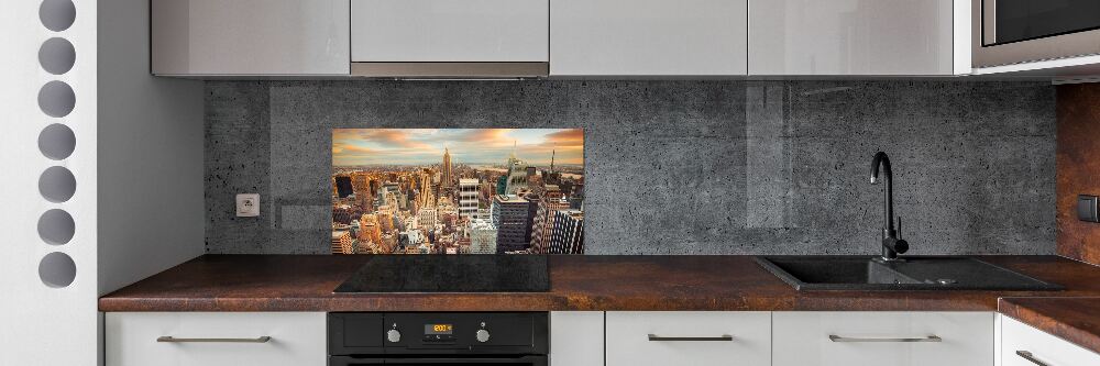 Panel lacobel Nowy Jork lot ptaka