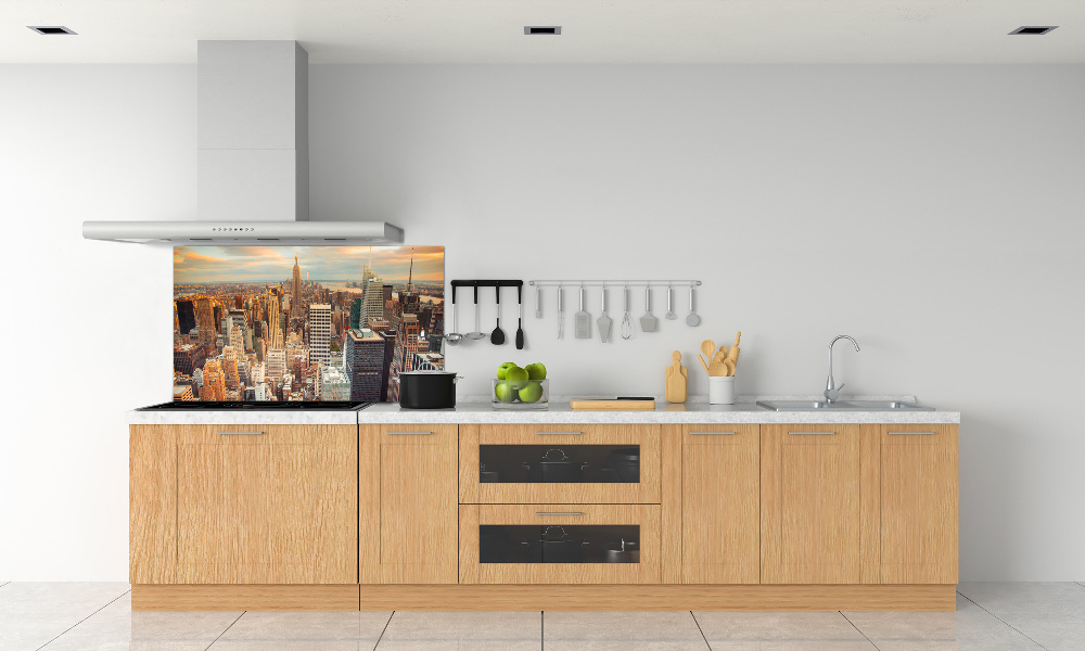 Panel lacobel Nowy Jork lot ptaka