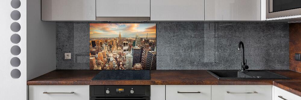 Panel lacobel Nowy Jork lot ptaka