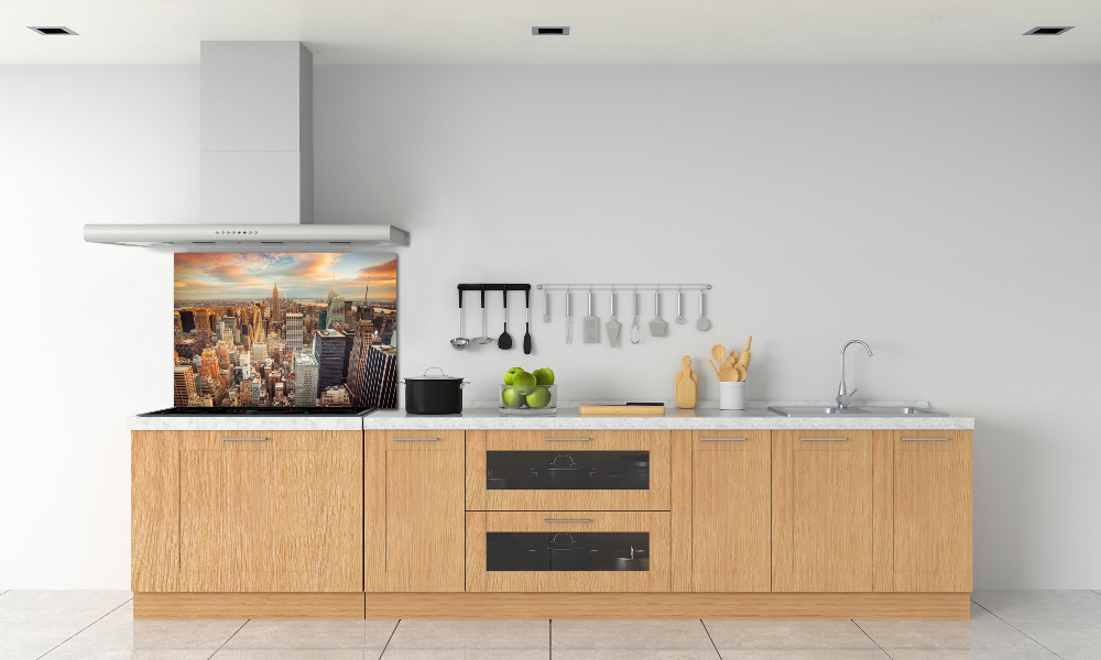 Panel lacobel Nowy Jork lot ptaka