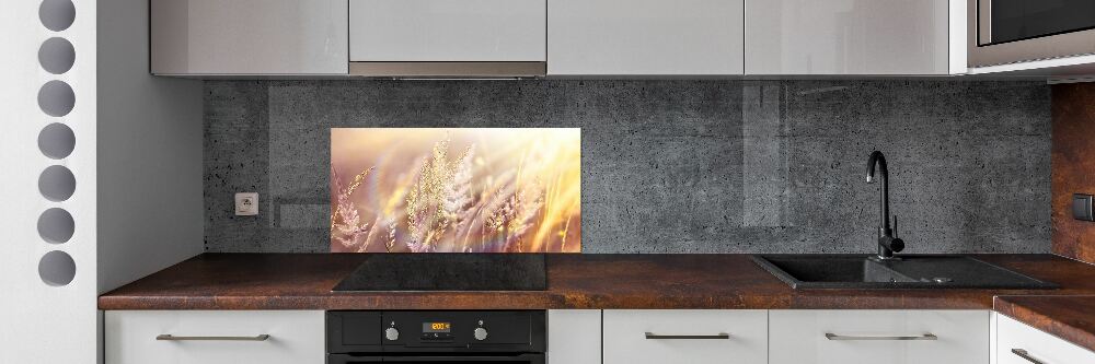 Panel dekor szkło Wysoka trawa