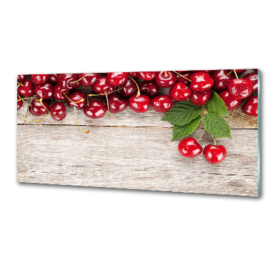 Panel do kuchni Wiśnie na drewnie