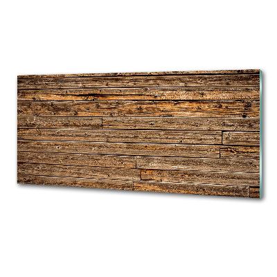 Panel do kuchni Drewniana ściana
