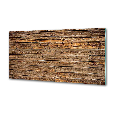 Panel do kuchni Drewniana ściana