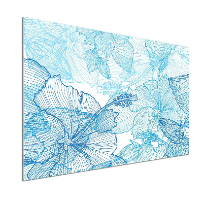 Panel do kuchni Hawajskie kwiaty