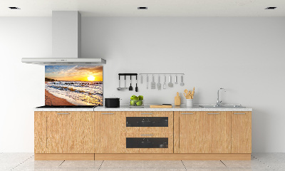 Panel lacobel Zachód słońca plaża