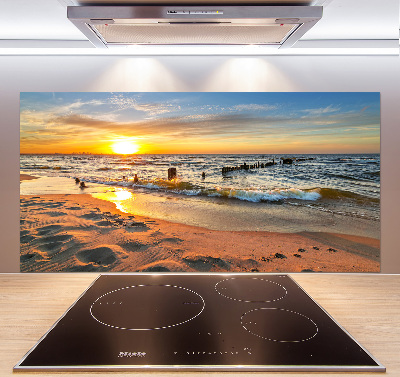 Panel lacobel Zachód słońca plaża