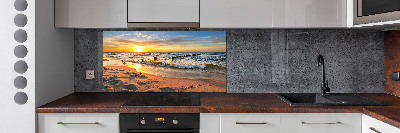 Panel lacobel Zachód słońca plaża