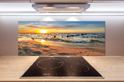 Panel lacobel Zachód słońca plaża