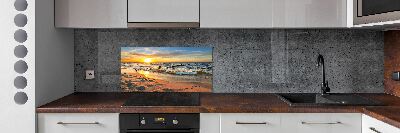 Panel lacobel Zachód słońca plaża