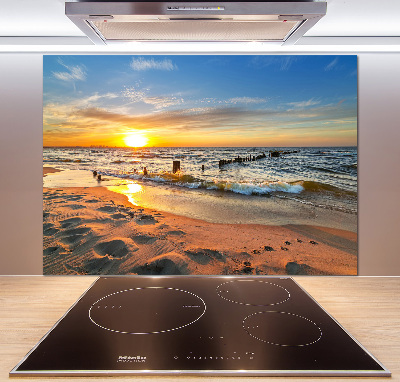 Panel lacobel Zachód słońca plaża
