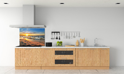 Panel lacobel Zachód słońca plaża