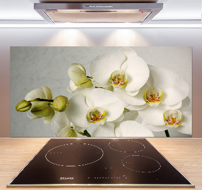 Panel do kuchni Biała orchidea