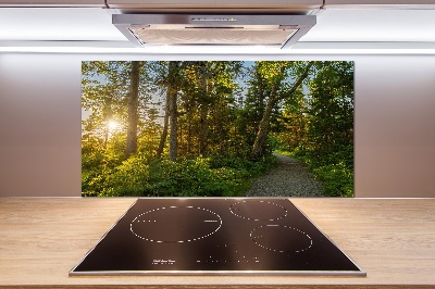Panel szkło hartowane do kuchni Las