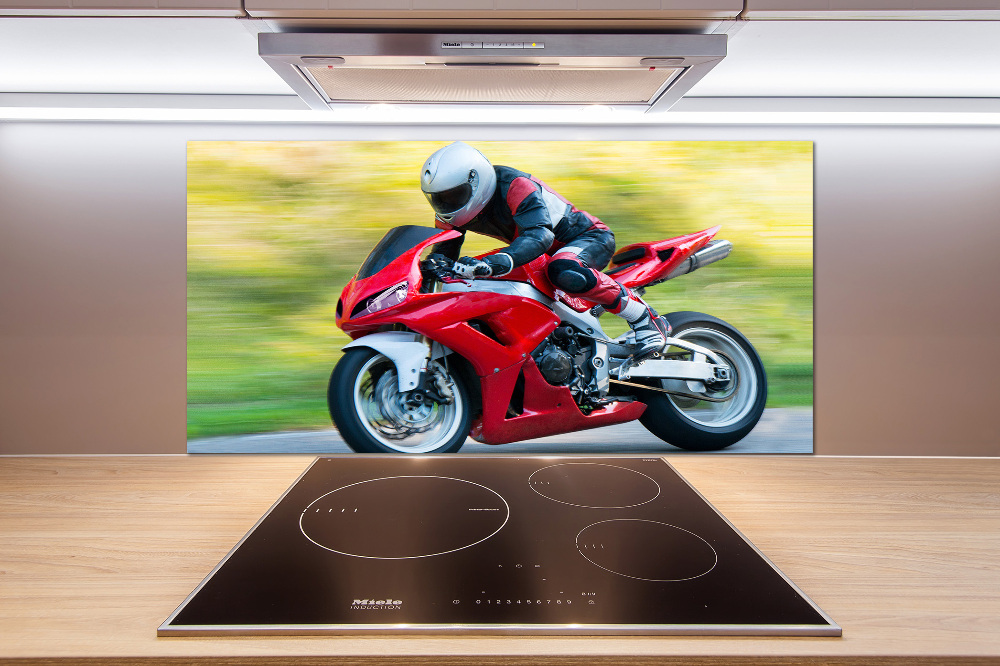 Panel między meble w kuchni Motocykl