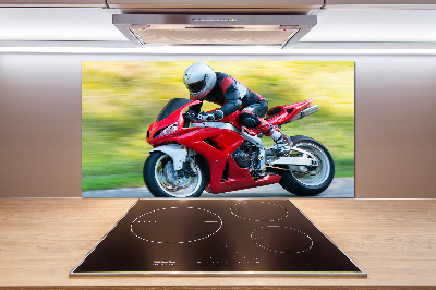 Panel między meble w kuchni Motocykl