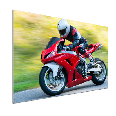 Panel między meble w kuchni Motocykl