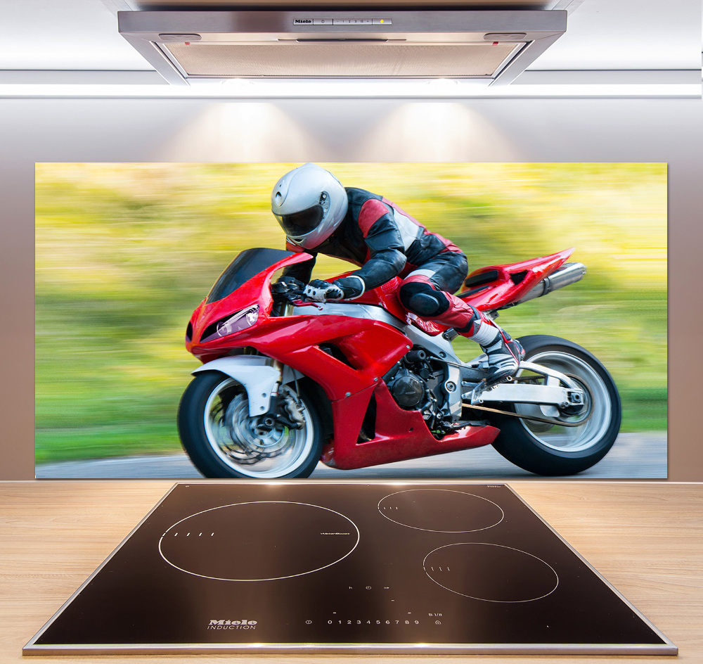 Panel między meble w kuchni Motocykl