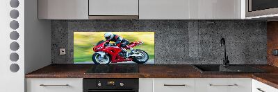 Panel między meble w kuchni Motocykl