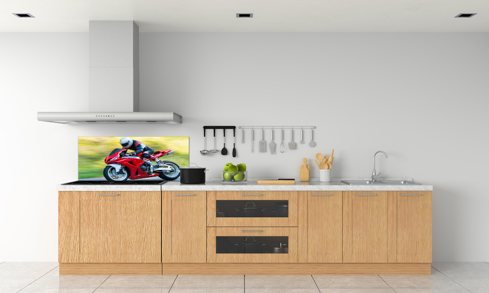 Panel między meble w kuchni Motocykl