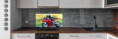 Panel między meble w kuchni Motocykl
