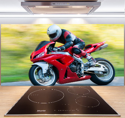 Panel między meble w kuchni Motocykl