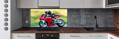 Panel między meble w kuchni Motocykl