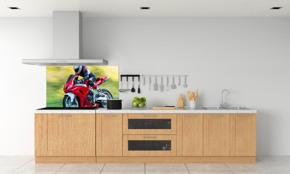Panel między meble w kuchni Motocykl