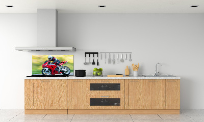 Panel między meble w kuchni Motocykl