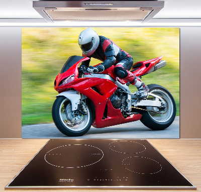 Panel między meble w kuchni Motocykl