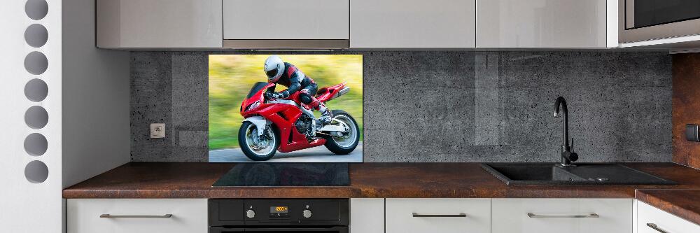 Panel między meble w kuchni Motocykl