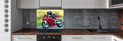 Panel między meble w kuchni Motocykl