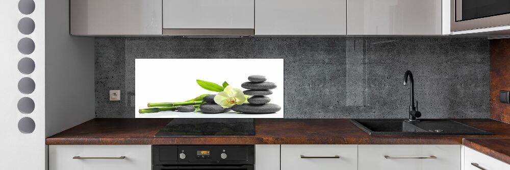 Panel między meble w kuchni Orchidea