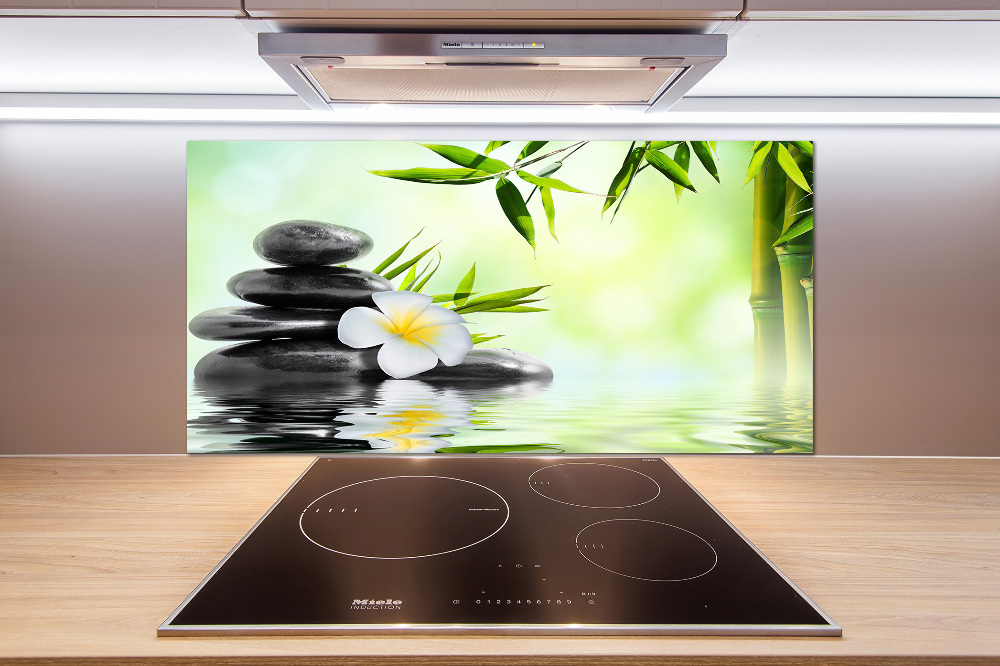 Panel do kuchni Plumeria i bambus