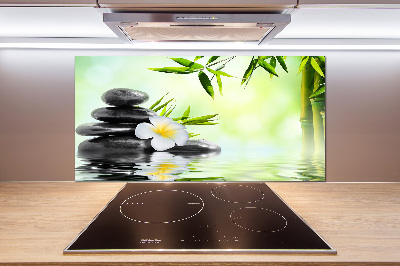 Panel do kuchni Plumeria i bambus