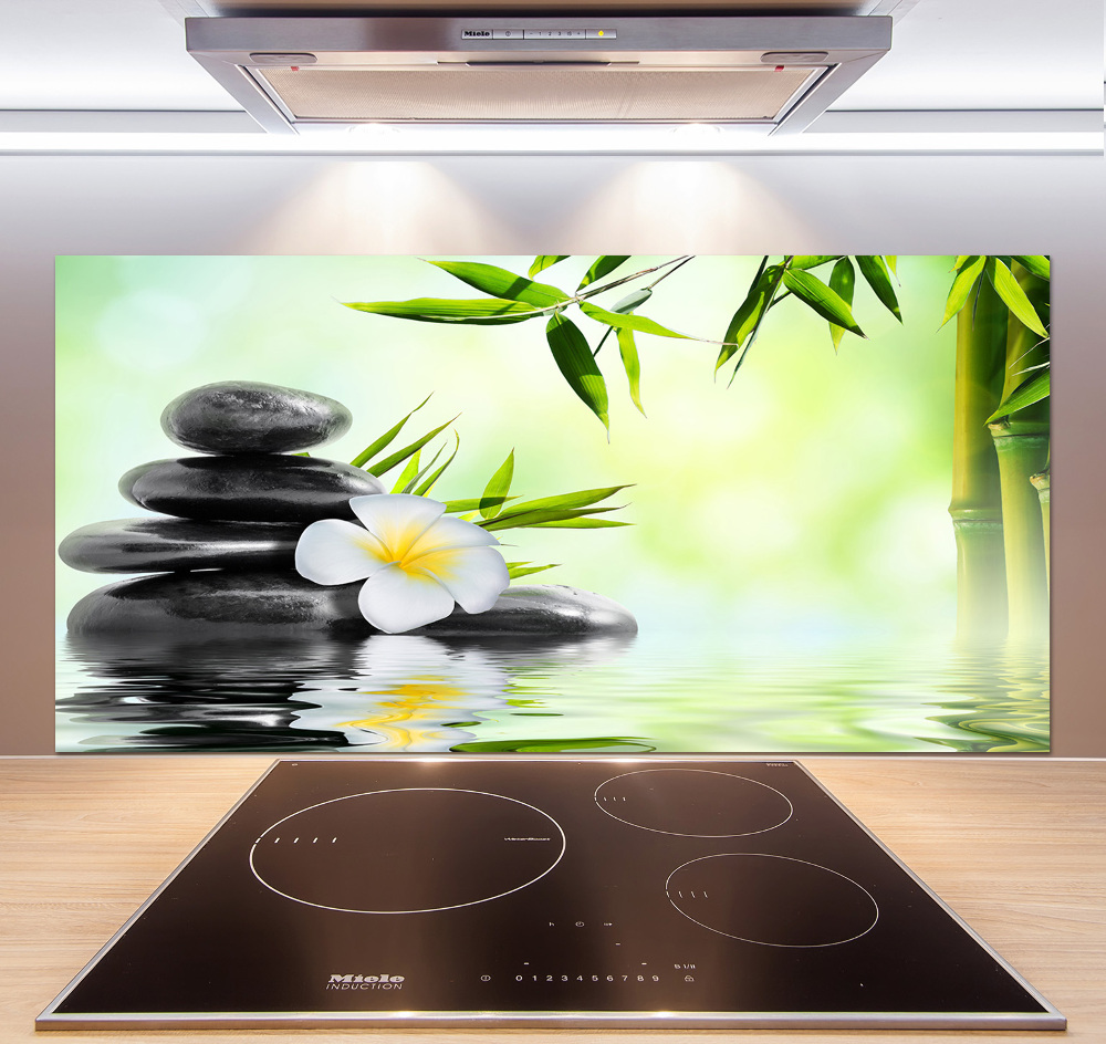 Panel do kuchni Plumeria i bambus