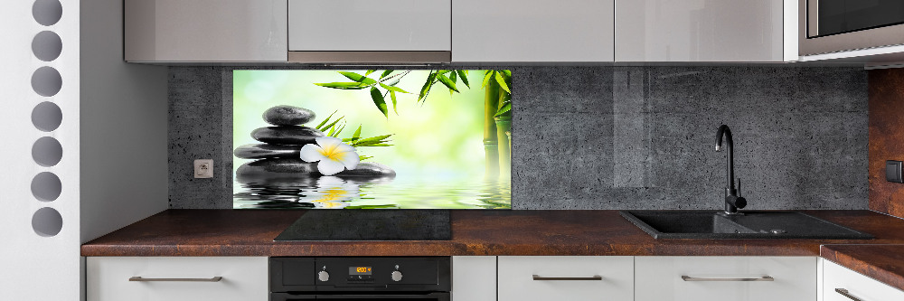 Panel do kuchni Plumeria i bambus