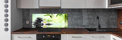 Panel do kuchni Plumeria i bambus