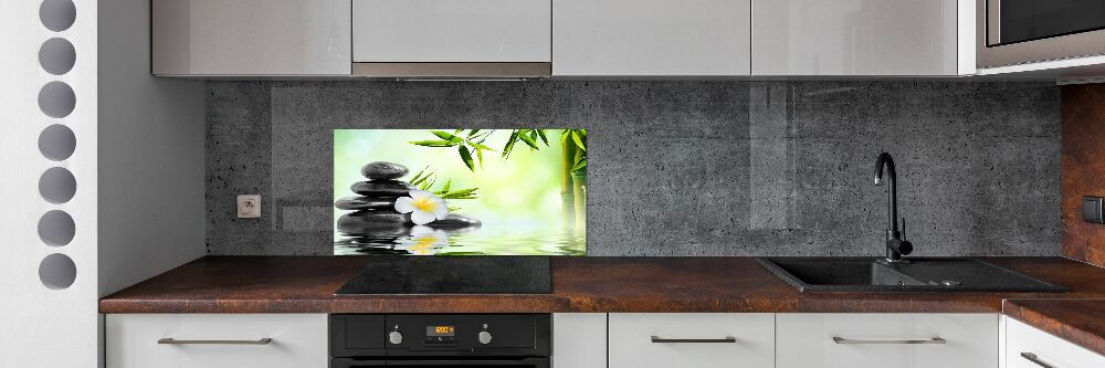 Panel do kuchni Plumeria i bambus