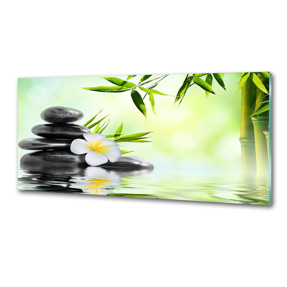 Panel do kuchni Plumeria i bambus