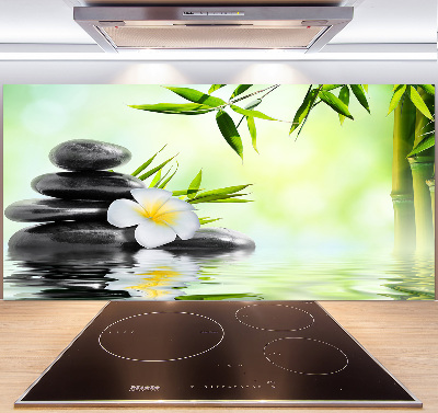 Panel do kuchni Plumeria i bambus