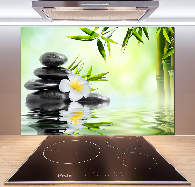 Panel do kuchni Plumeria i bambus