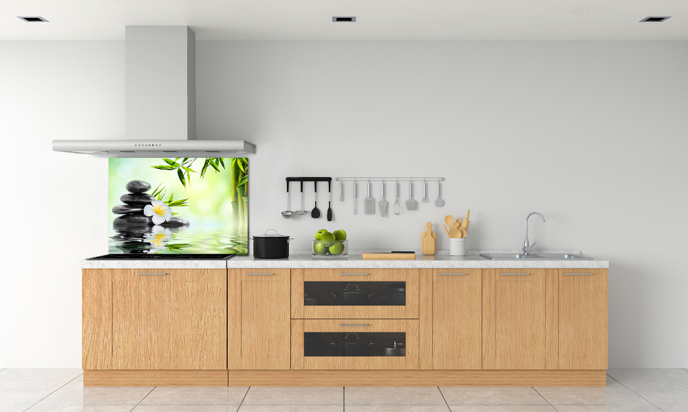 Panel do kuchni Plumeria i bambus
