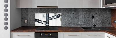 Panel do kuchni Wall street znak