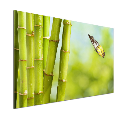Panel do kuchni Bambus i motyl