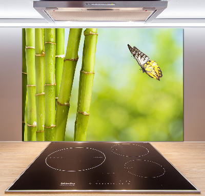 Panel do kuchni Bambus i motyl