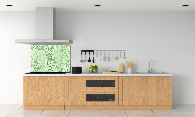 Panel dekor szkło Liście wzór