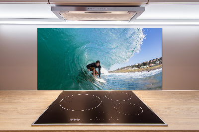 Panel do kuchni Surfer na fali